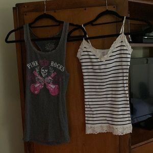 Two Pink tank tops